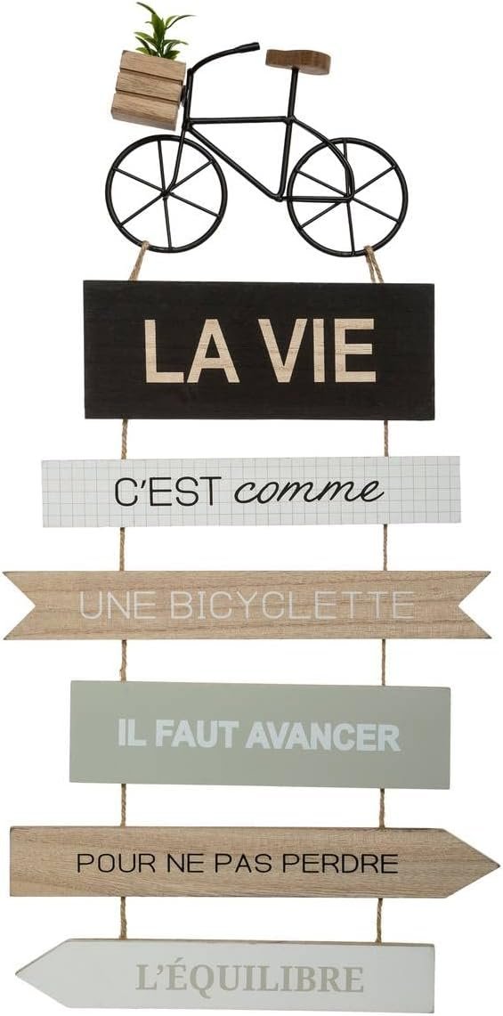 Égayez Votre Maison avec la Décoration Murale: Pancarte Citation Inspirante