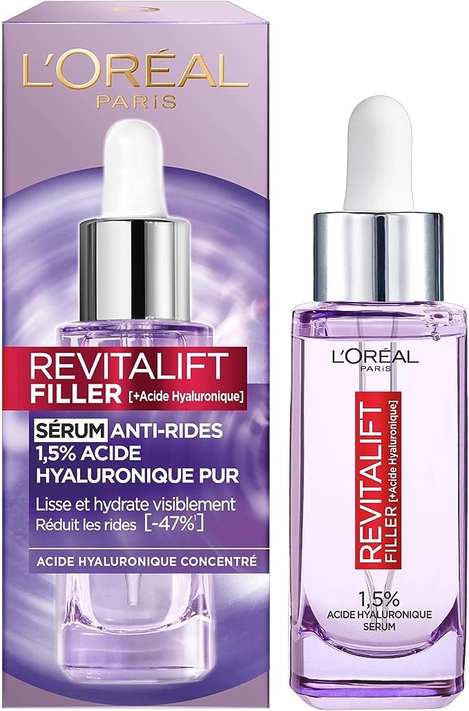 Sérum Anti-Rides – Hydratant, Lissant & Anti-Âge – À l’Acide Hyaluronique Pur Concentré – Pour une Peau Repulpée intensément – Tous Types de Peaux